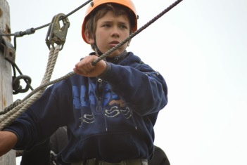 Sixth Grade students challenge themselves at Camp FaHoLo