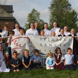 Students participate in local parade to promote school to others!