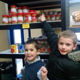 First Graders bring donations to Hope Clinic!  Lenten Almsgiving